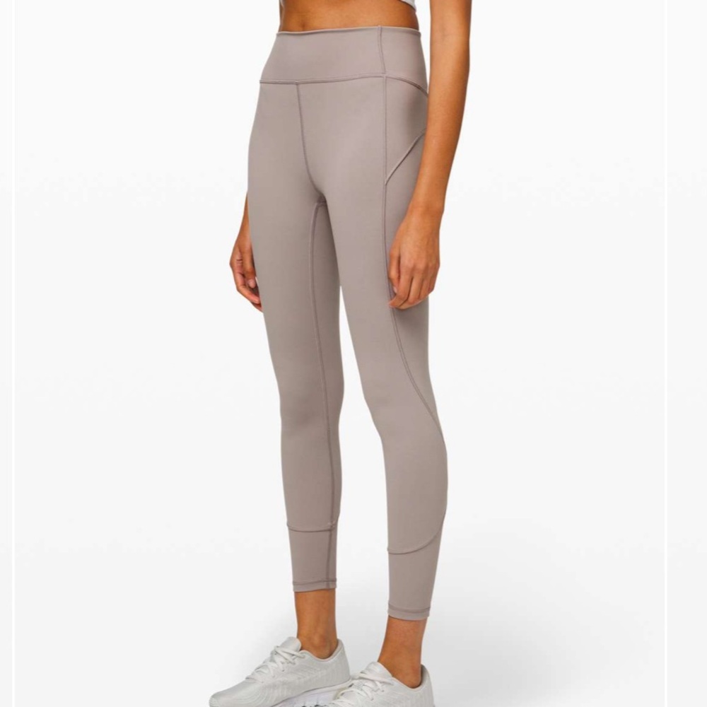 Lululemon In Movement Tight Leggings 25" Everlux in Dark Chrome